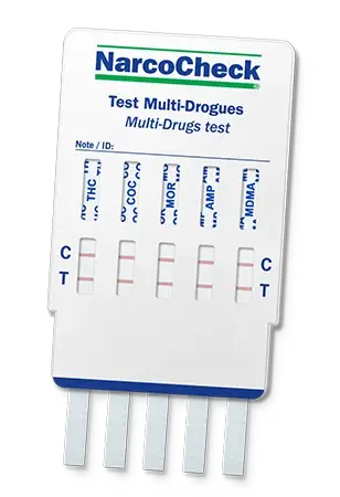 Test urinaire Multi-Drogues 5 en 1 pour dépistage rapide