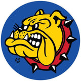 Logo The Bulldog Amsterdam sur fond bleu