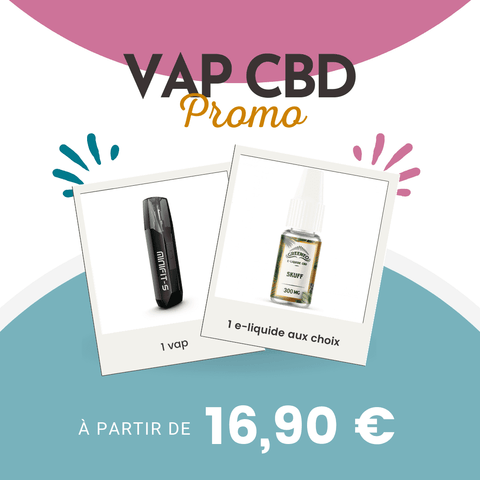 Promo pack VAP CBD avec Mini Fit Pod et e-liquide Greeneo