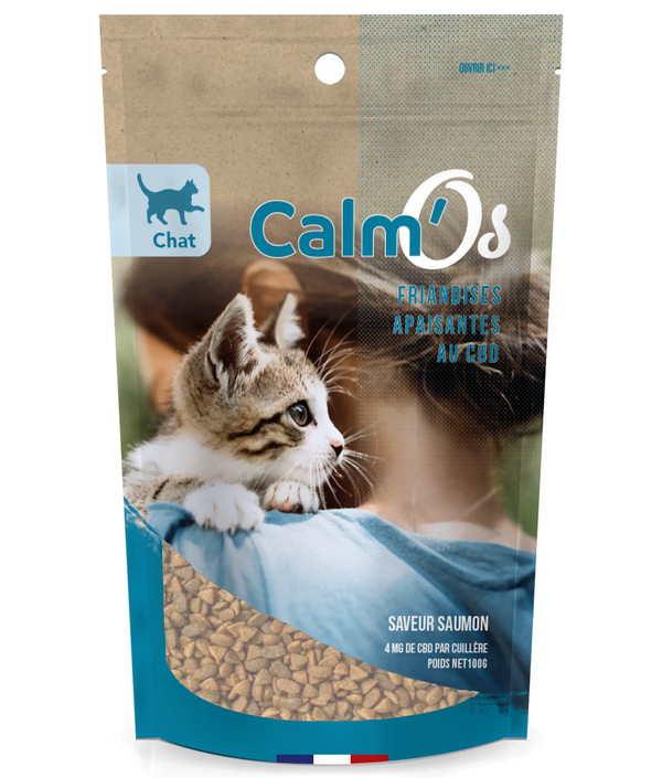 Friandises apaisantes au CBD pour chat, saveur saumon, 100g